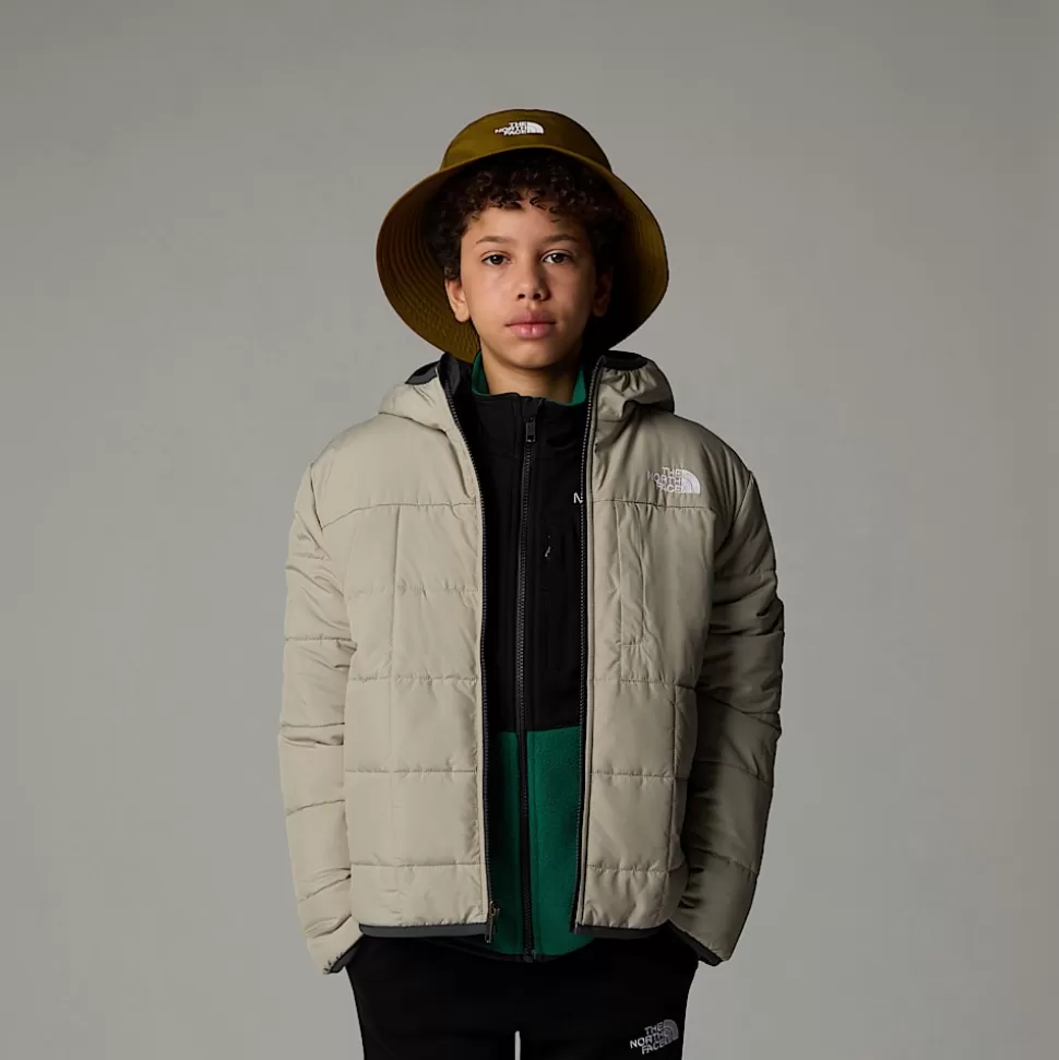 The North Face Chaqueta Reversible Con Capucha Y Cremallera Integral Shasta Para Niño Clay Grey Cheap