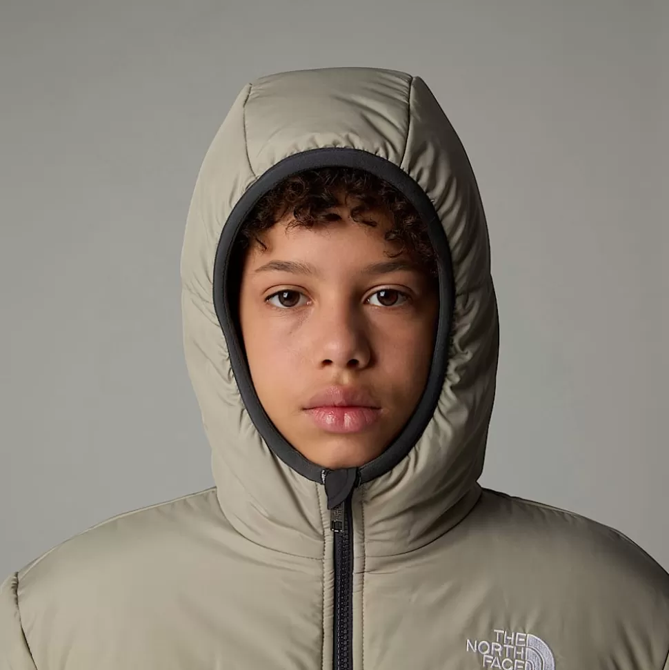 The North Face Chaqueta Reversible Con Capucha Y Cremallera Integral Shasta Para Niño Clay Grey Cheap