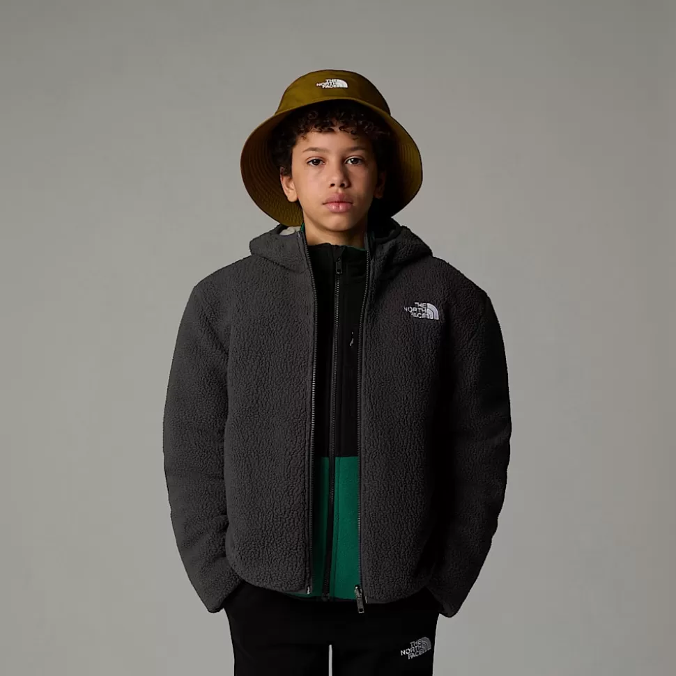The North Face Chaqueta Reversible Con Capucha Y Cremallera Integral Shasta Para Niño Clay Grey Cheap