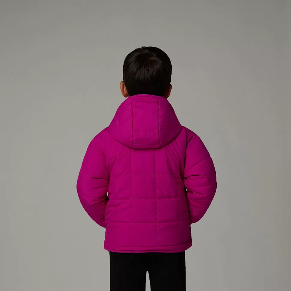 The North Face Chaqueta Reversible Con Capucha Y Cremallera Integral Shasta Para Niños Deep Mulberry Shop