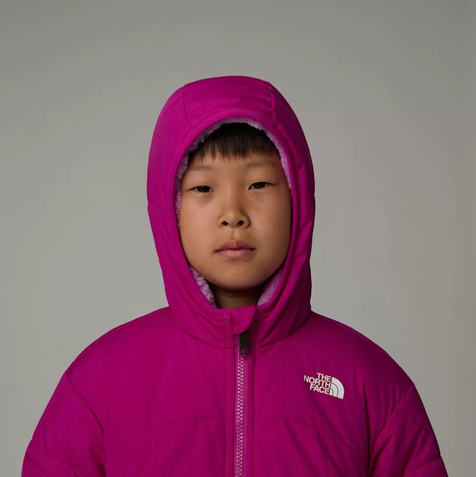 The North Face Chaqueta Reversible Con Capucha Y Cremallera Integral Shasta Para Niños Deep Mulberry Shop