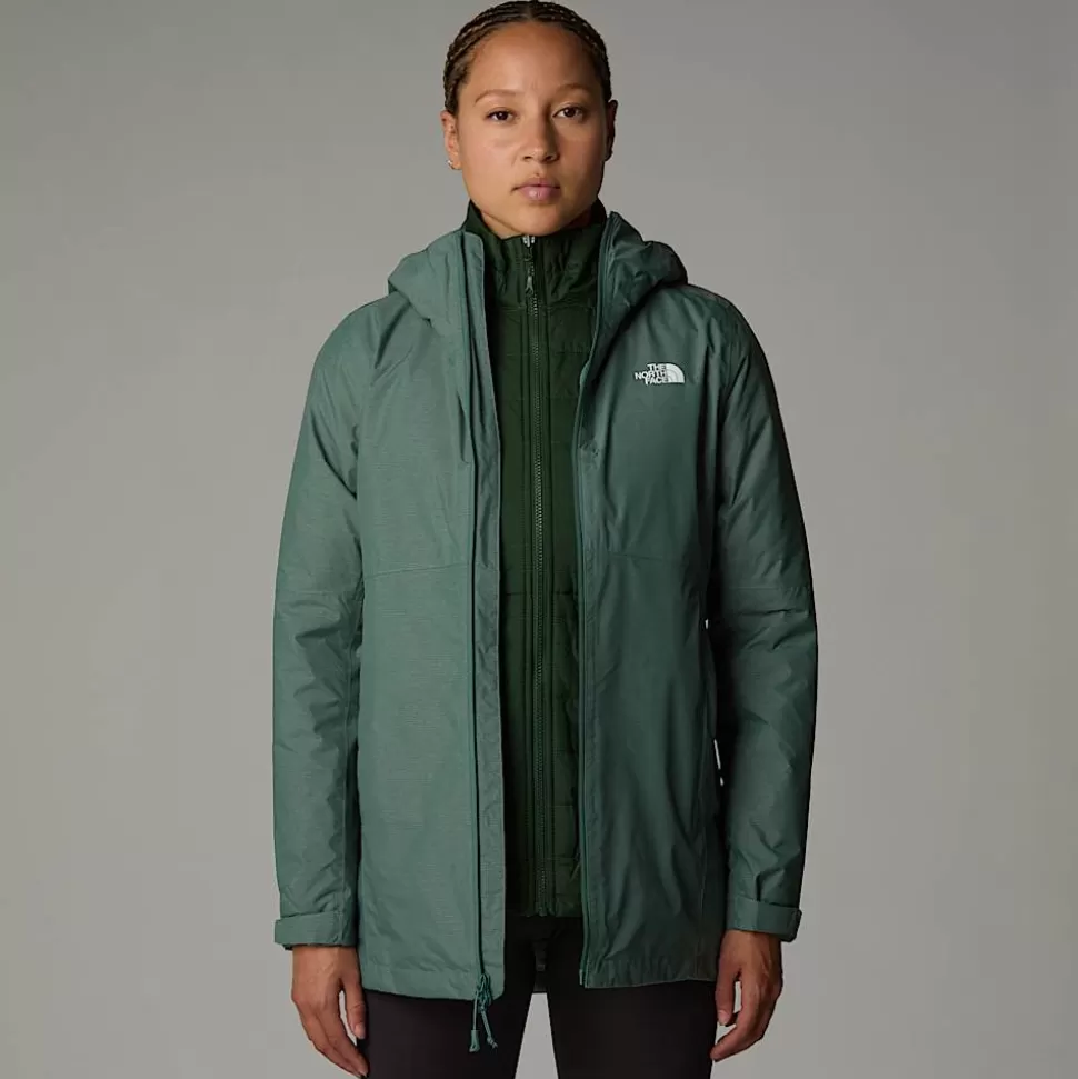 The North Face Chaqueta Triclimate Hikesteller Para Mujer Dark Sage White Heather-Pine Needle-NPF Online