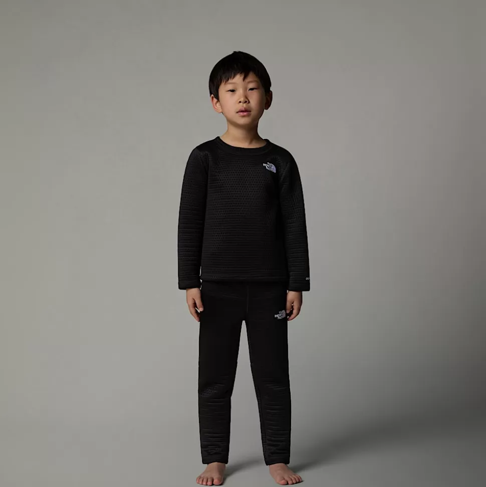 The North Face Conjunto Térmico Interior DotKnit Para Niños TNF Black Cheap