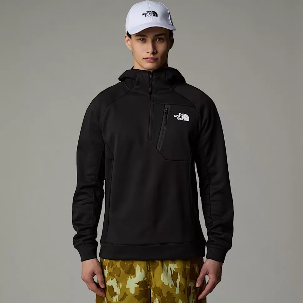 The North Face Forro Polar Con Capucha Y Cremallera De 1/4 Para Hombre TNF Black Store