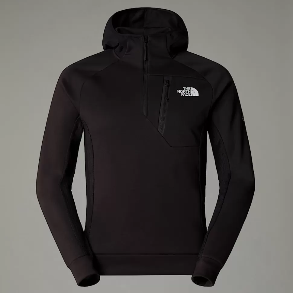 The North Face Forro Polar Con Capucha Y Cremallera De 1/4 Para Hombre TNF Black Store