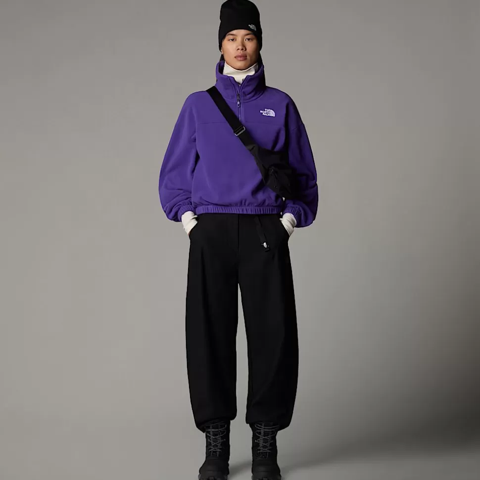 The North Face Forro Polar Con Cremallera De 1/2 Glacier 100 Para Mujer Peak Purple Store