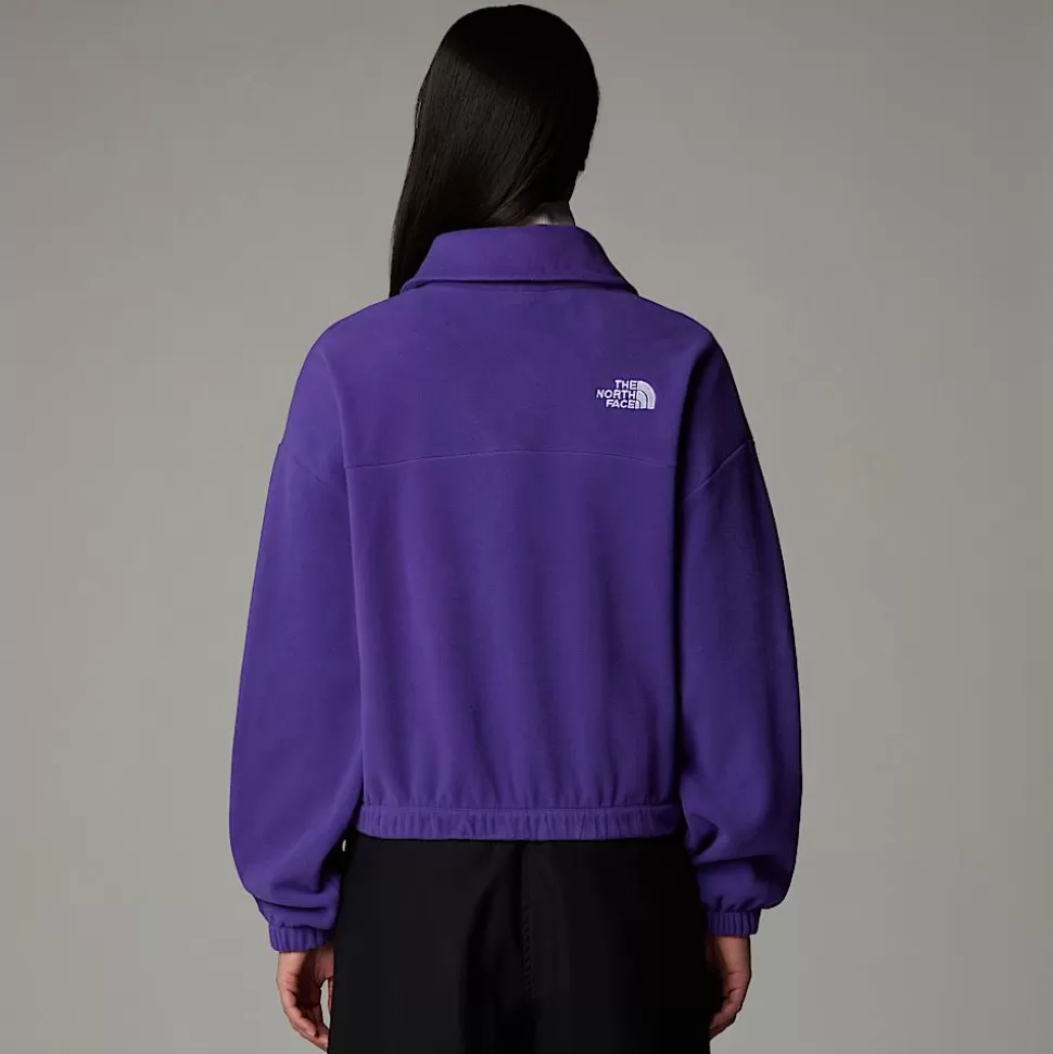 The North Face Forro Polar Con Cremallera De 1/2 Glacier 100 Para Mujer Peak Purple Store
