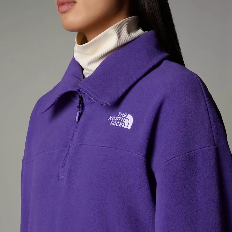 The North Face Forro Polar Con Cremallera De 1/2 Glacier 100 Para Mujer Peak Purple Store