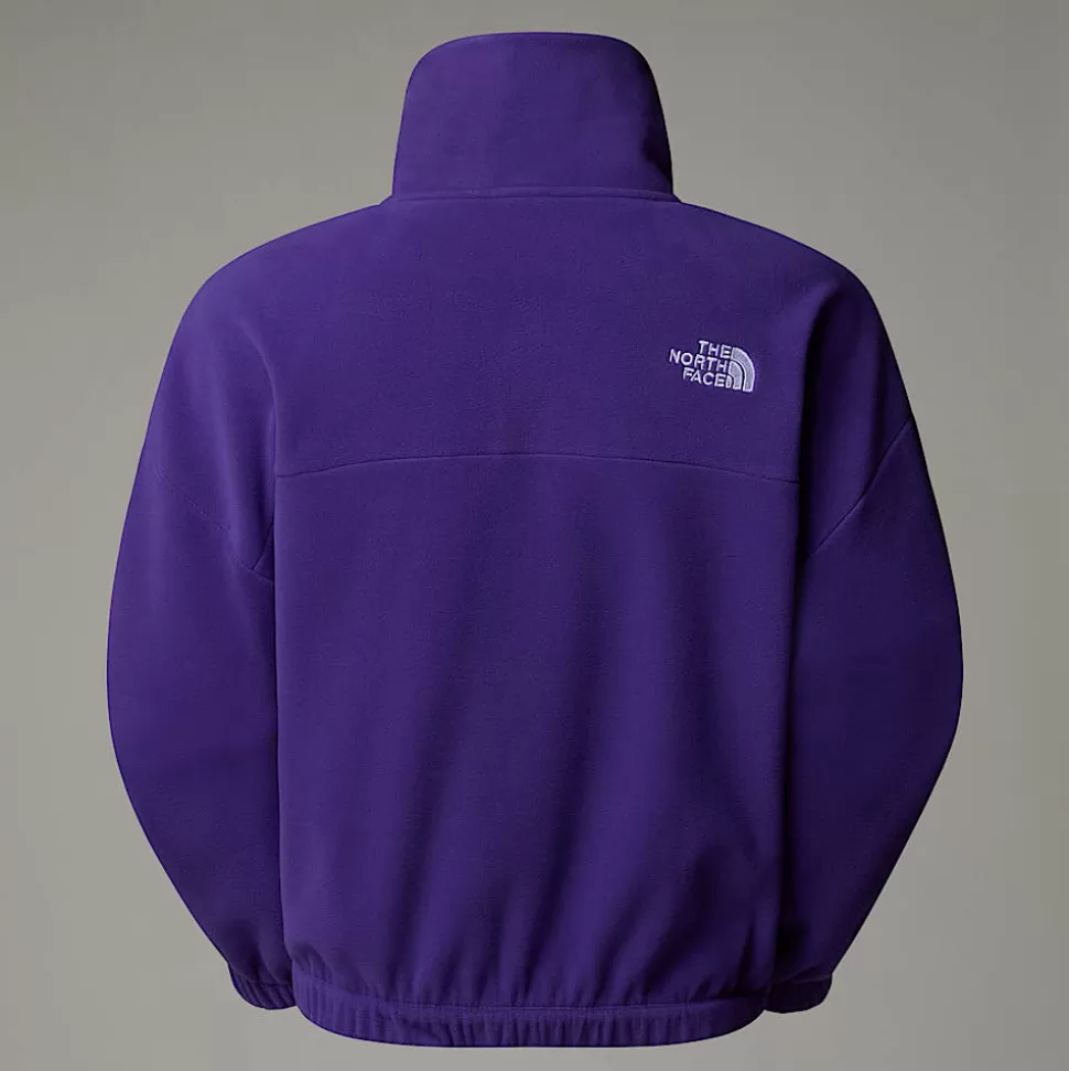 The North Face Forro Polar Con Cremallera De 1/2 Glacier 100 Para Mujer Peak Purple Store