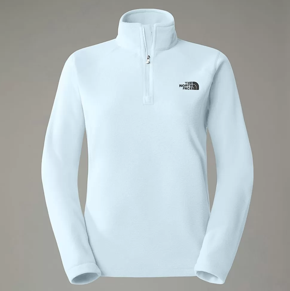 The North Face Forro Polar Con Cremallera De 1/4 Emilia Para Mujer ICE BLUE Hot