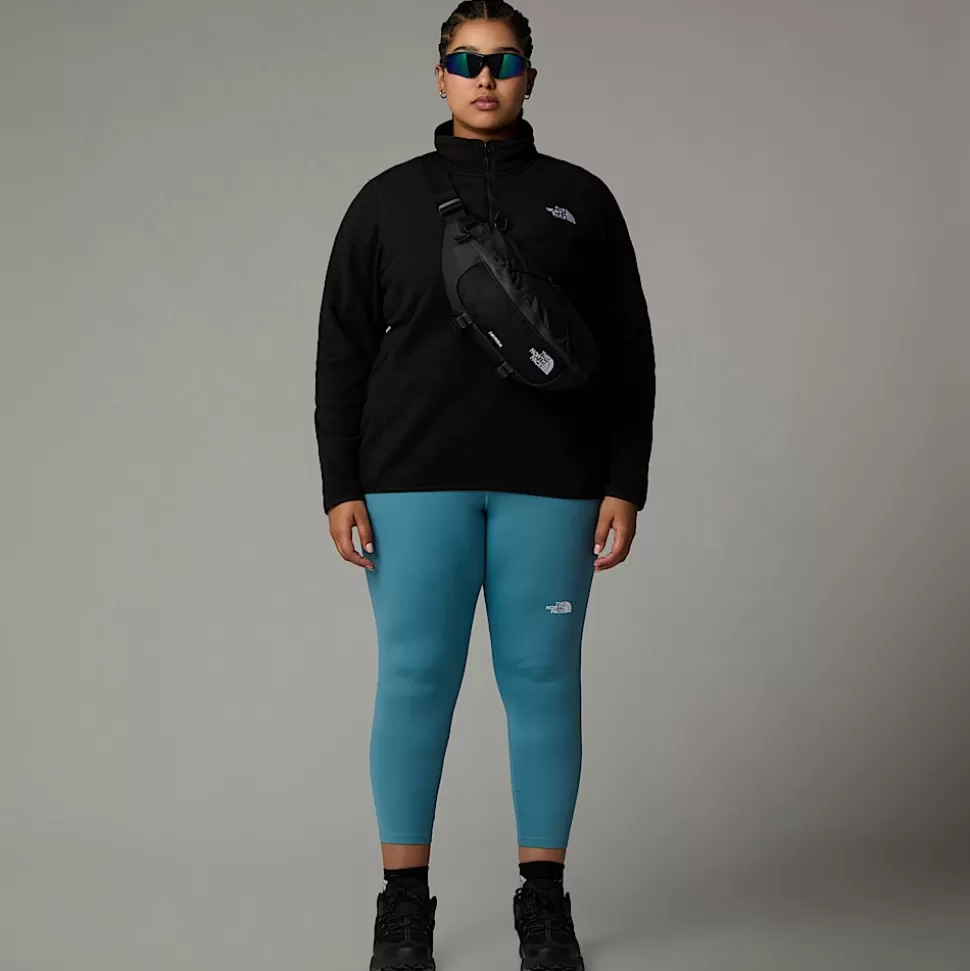 The North Face Forro Polar Con Cremallera De 1/4 Glacier 100 De Talla Grande Para Mujer TNF Black-NPF Store