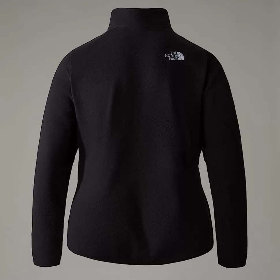 The North Face Forro Polar Con Cremallera De 1/4 Glacier 100 De Talla Grande Para Mujer TNF Black-NPF Store