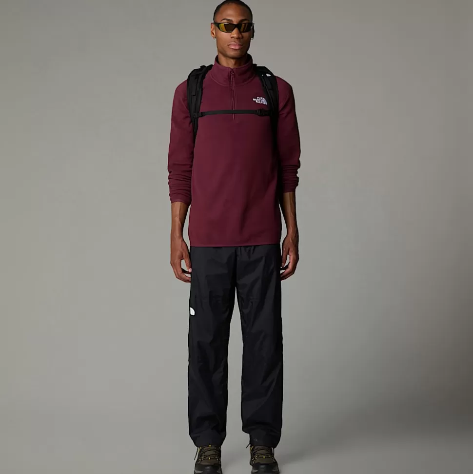 The North Face Forro Polar Con Cremallera De 1/4 Glacier 100 Para Hombre Alpine Plum Online