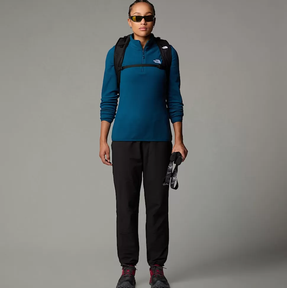 The North Face Forro Polar Con Cremallera De 1/4 Glacier 100 Para Mujer Midnight Petrol Clearance