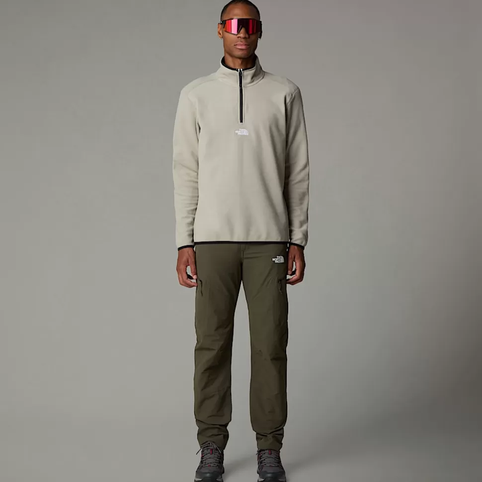 The North Face Forro Polar Con Cremallera De 1/4 Glacier Para Hombre Clay Grey Outlet
