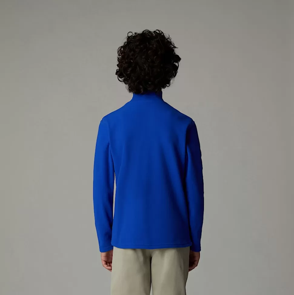 The North Face Forro Polar Con Cremallera De 1/4 Glacier Para Jóvenes TNF Blue Hot