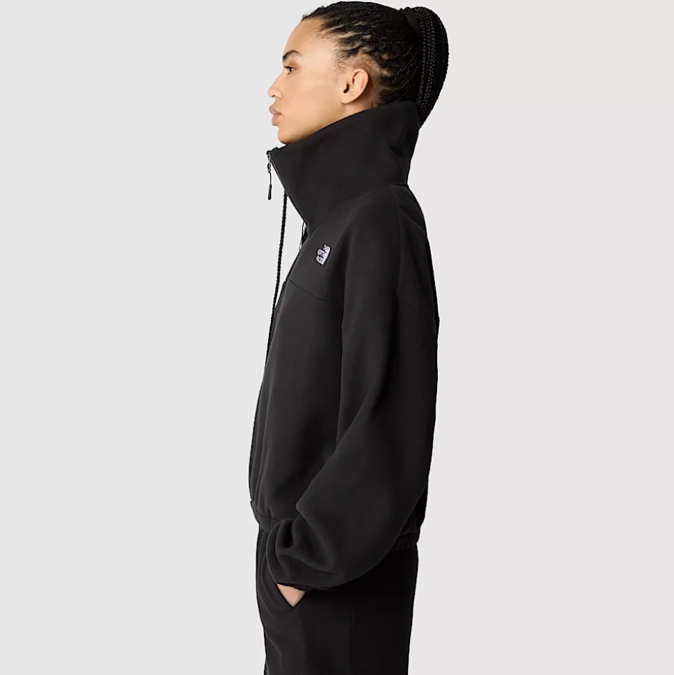 The North Face Forro Polar Con Cremallera De 1/4 Glacier Para Mujer TNF Black Fashion