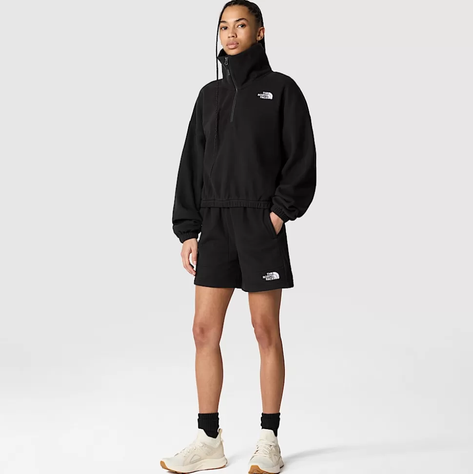 The North Face Forro Polar Con Cremallera De 1/4 Glacier Para Mujer TNF Black Fashion