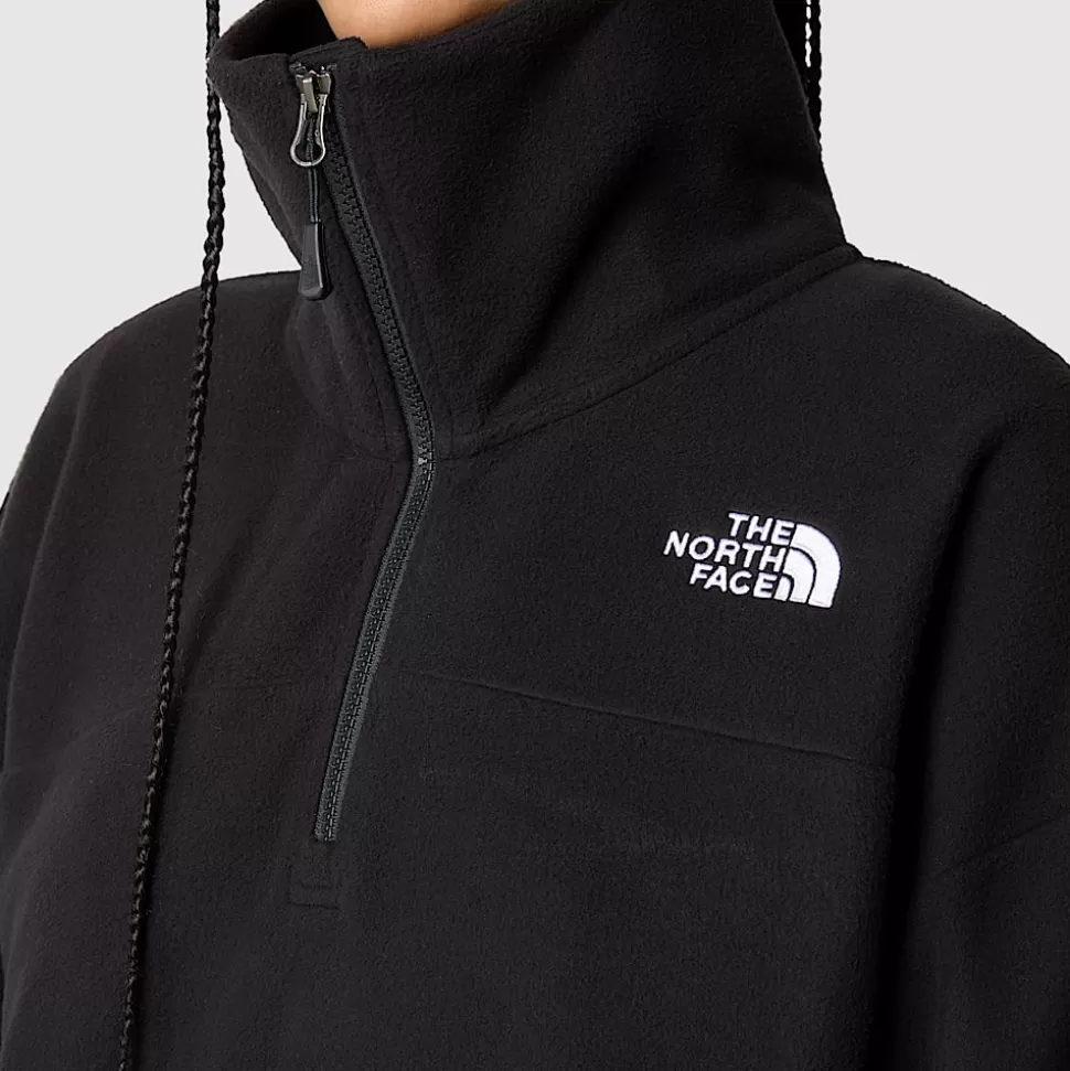 The North Face Forro Polar Con Cremallera De 1/4 Glacier Para Mujer TNF Black Fashion