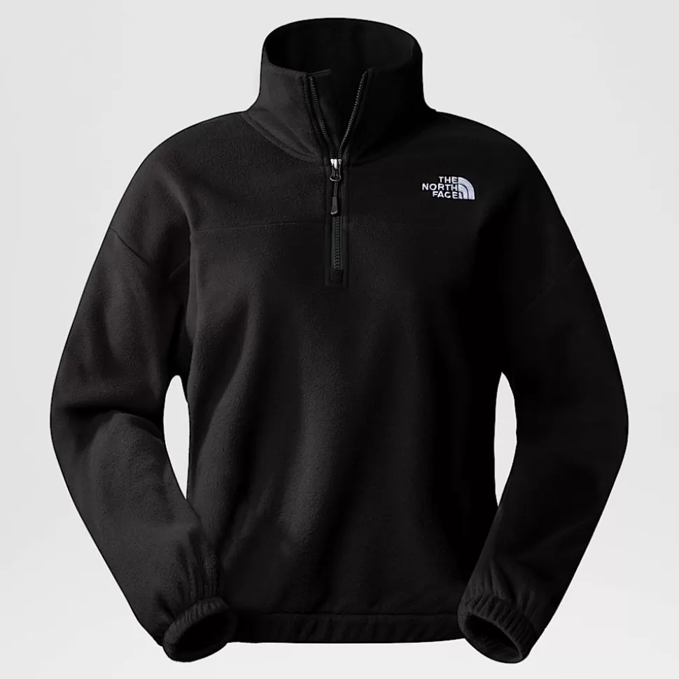 The North Face Forro Polar Con Cremallera De 1/4 Glacier Para Mujer TNF Black Fashion