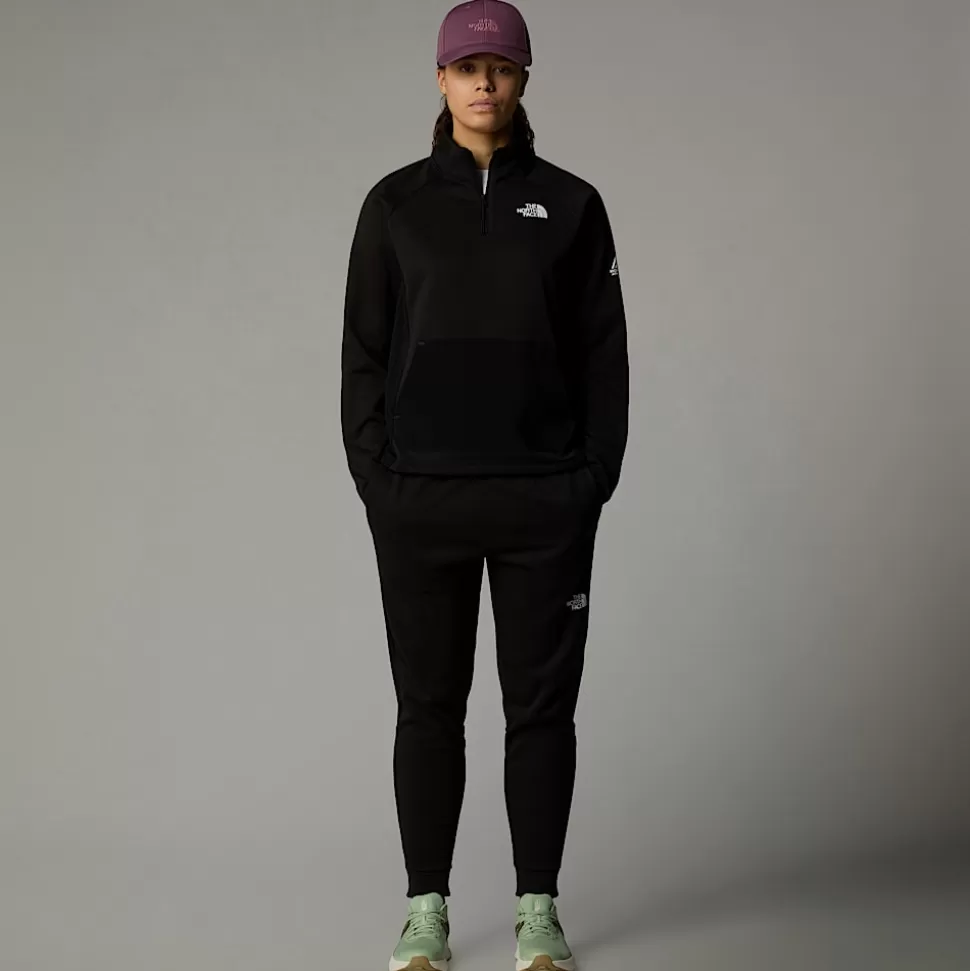 The North Face Forro Polar Con Cremallera De 1/4 Para Mujer TNF Black Outlet