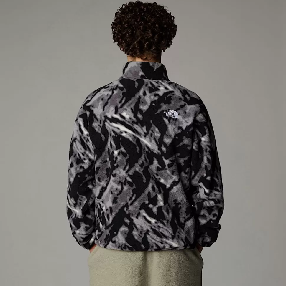 The North Face Forro Polar Con Cremallera De 1/4 TNF Fleeski Para Hombre TNF Black 3D Summit Mesh Print Cheap