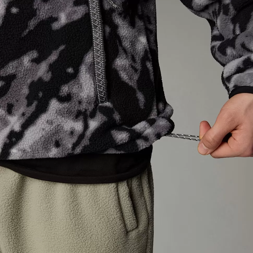 The North Face Forro Polar Con Cremallera De 1/4 TNF Fleeski Para Hombre TNF Black 3D Summit Mesh Print Cheap