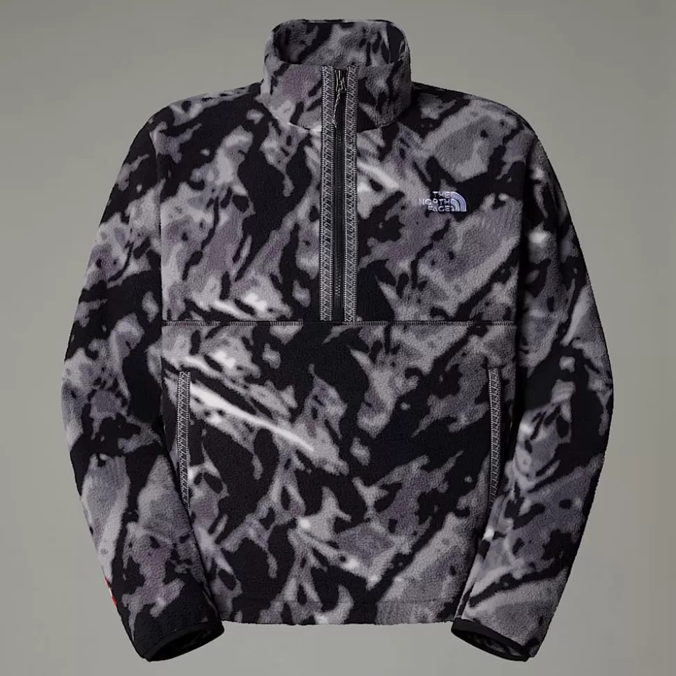 The North Face Forro Polar Con Cremallera De 1/4 TNF Fleeski Para Hombre TNF Black 3D Summit Mesh Print Cheap