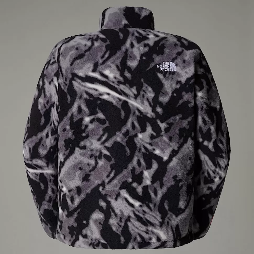The North Face Forro Polar Con Cremallera De 1/4 TNF Fleeski Para Hombre TNF Black 3D Summit Mesh Print Cheap