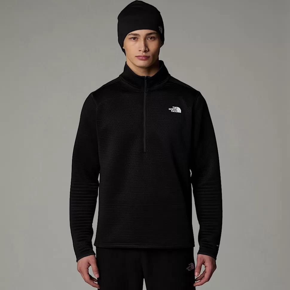 The North Face Forro Polar Con Cremallera De 1/4 Vertical Thermal Para Hombre TNF Black Best