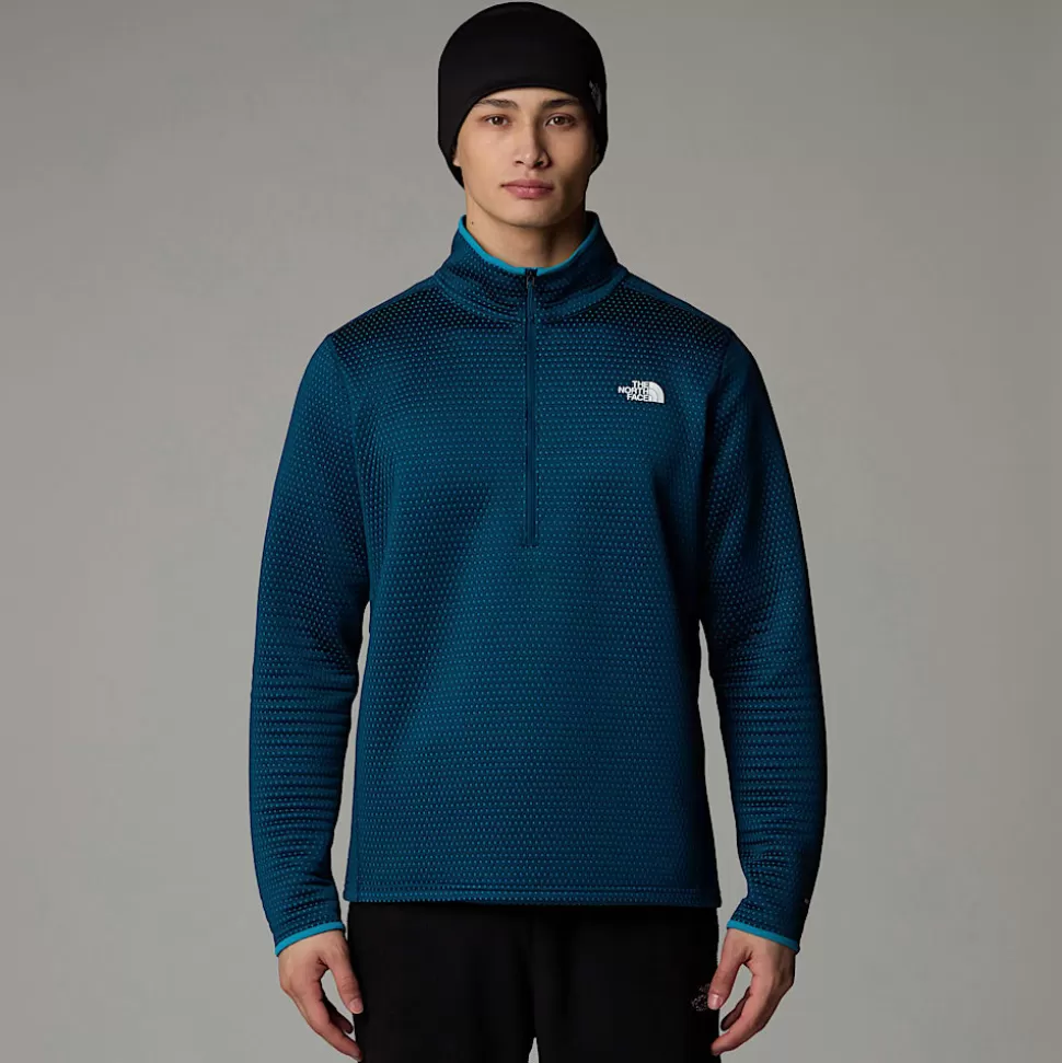 The North Face Forro Polar Con Cremallera De 1/4 Vertical Thermal Para Hombre Midnight Petrol Clearance