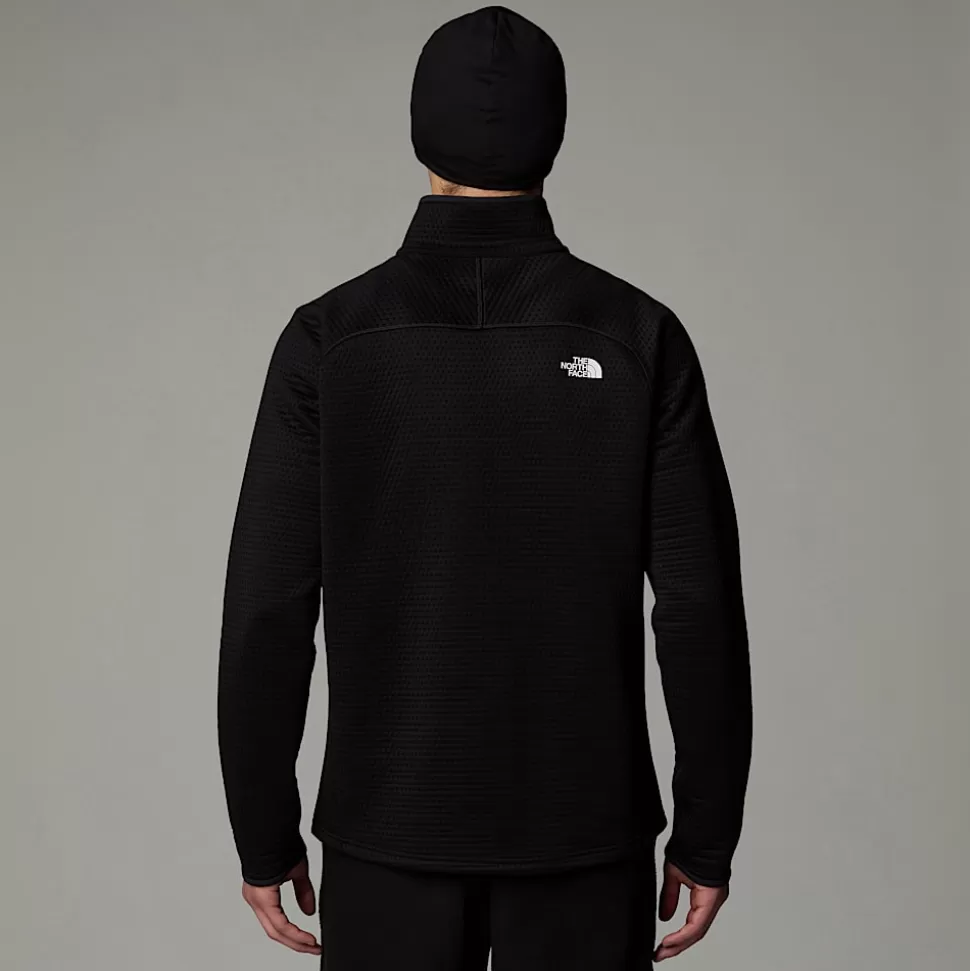 The North Face Forro Polar Con Cremallera De 1/4 Vertical Thermal Para Hombre TNF Black Best