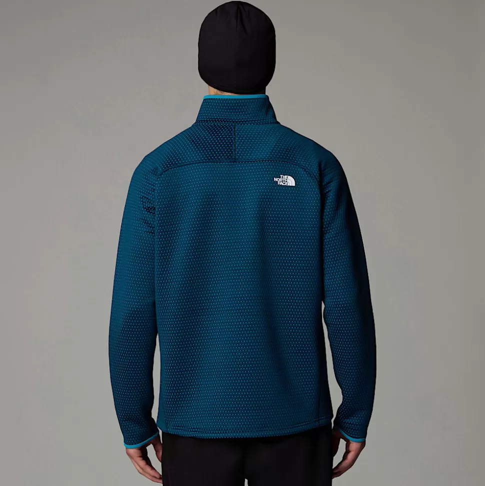 The North Face Forro Polar Con Cremallera De 1/4 Vertical Thermal Para Hombre Midnight Petrol Clearance