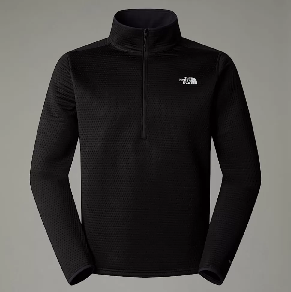 The North Face Forro Polar Con Cremallera De 1/4 Vertical Thermal Para Hombre TNF Black Best