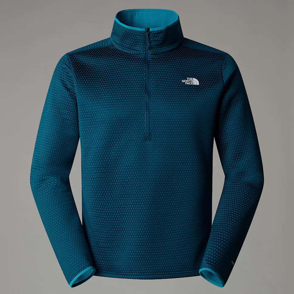 The North Face Forro Polar Con Cremallera De 1/4 Vertical Thermal Para Hombre Midnight Petrol Clearance