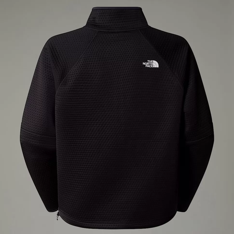The North Face Forro Polar Con Cremallera De 1/4 Vertical Thermal Para Mujer TNF Black Hot