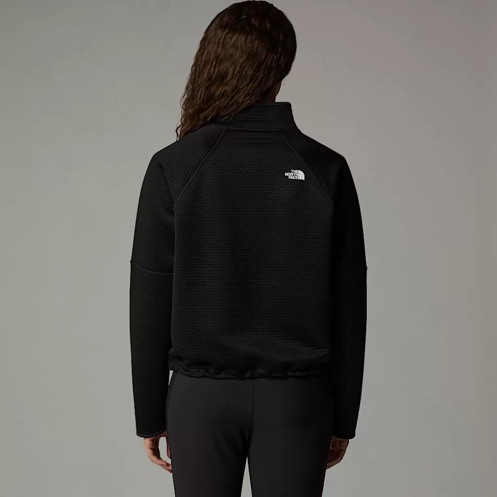 The North Face Forro Polar Con Cremallera De 1/4 Vertical Thermal Para Mujer TNF Black Hot
