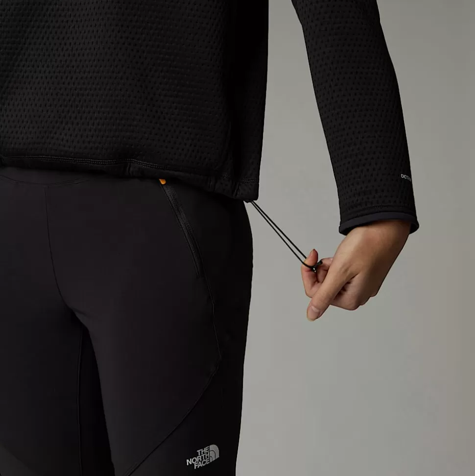 The North Face Forro Polar Con Cremallera De 1/4 Vertical Thermal Para Mujer TNF Black Hot