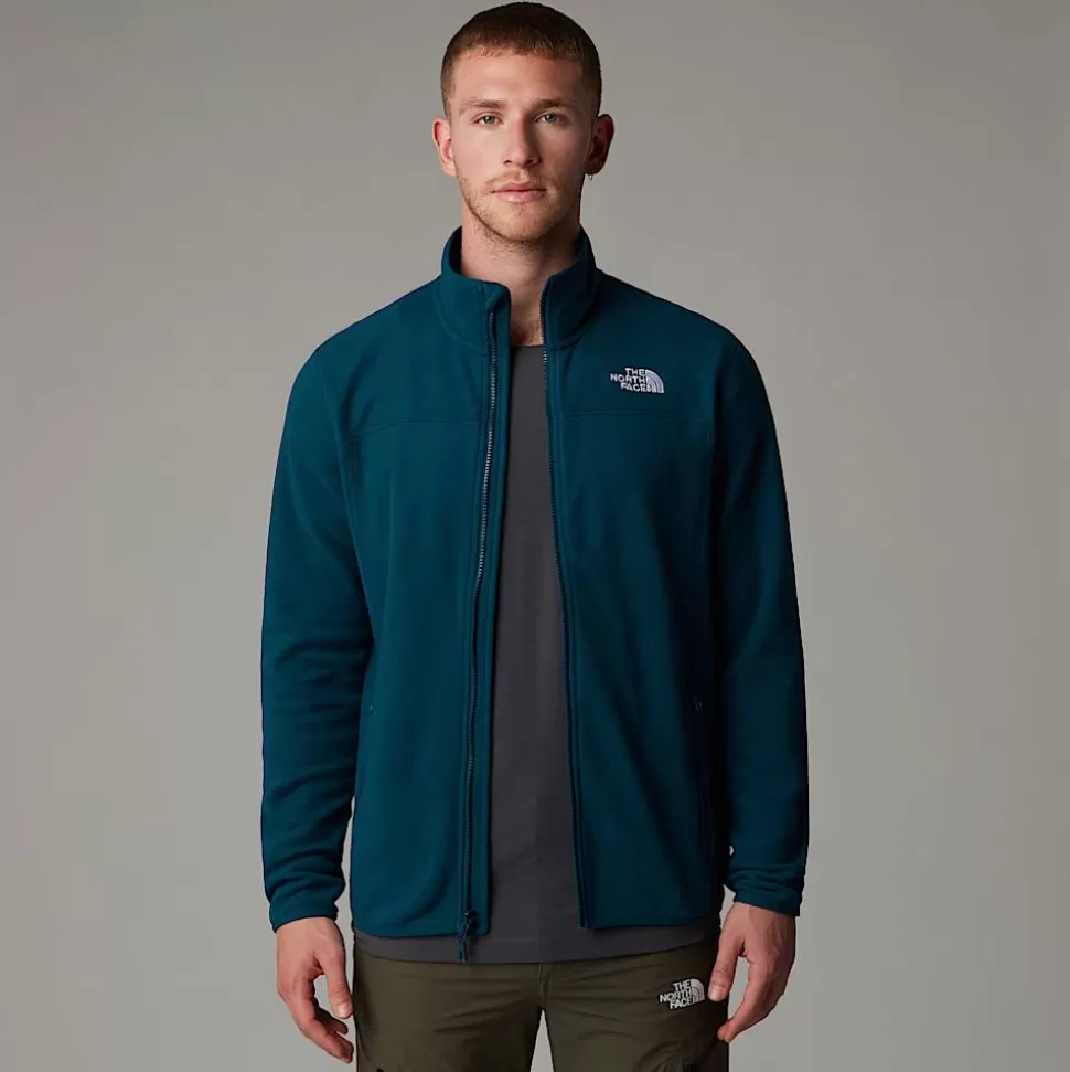 The North Face Forro Polar Con Cremallera Integral 100 Glacier Para Hombre Midnight Petrol Best