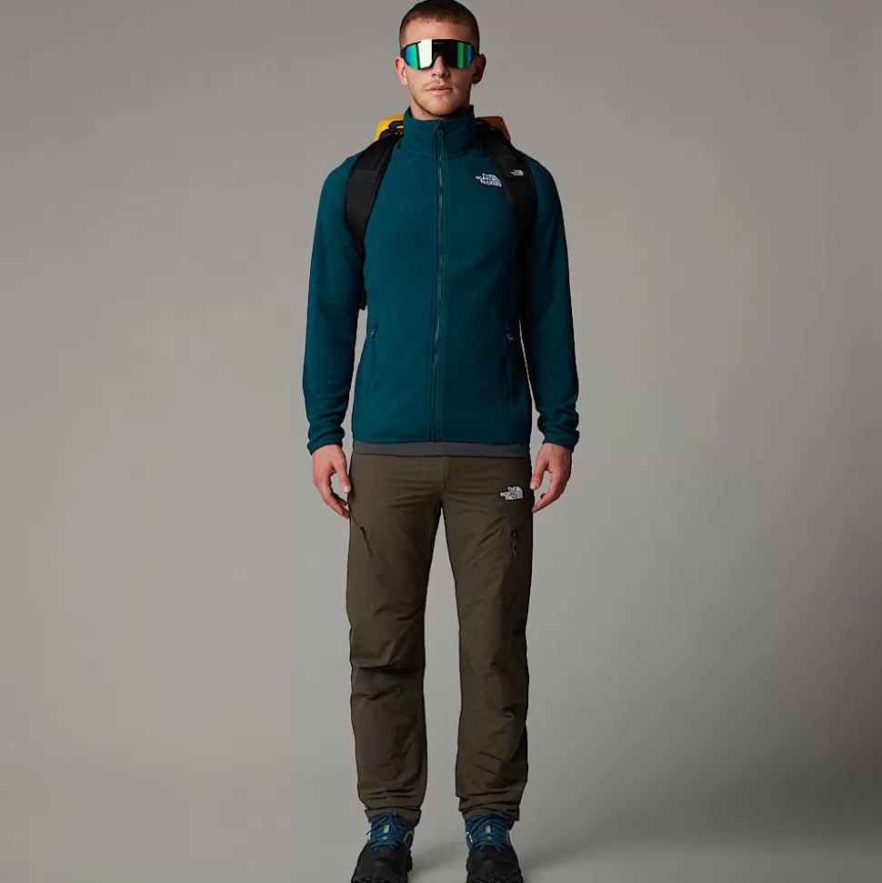 The North Face Forro Polar Con Cremallera Integral 100 Glacier Para Hombre Midnight Petrol Best