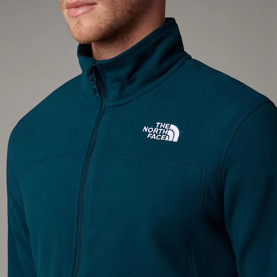 The North Face Forro Polar Con Cremallera Integral 100 Glacier Para Hombre Midnight Petrol Best