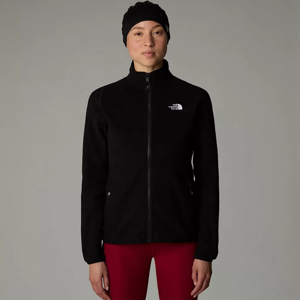 The North Face Forro Polar Con Cremallera Integral 100 Glacier Para Mujer TNF Black-NPF New