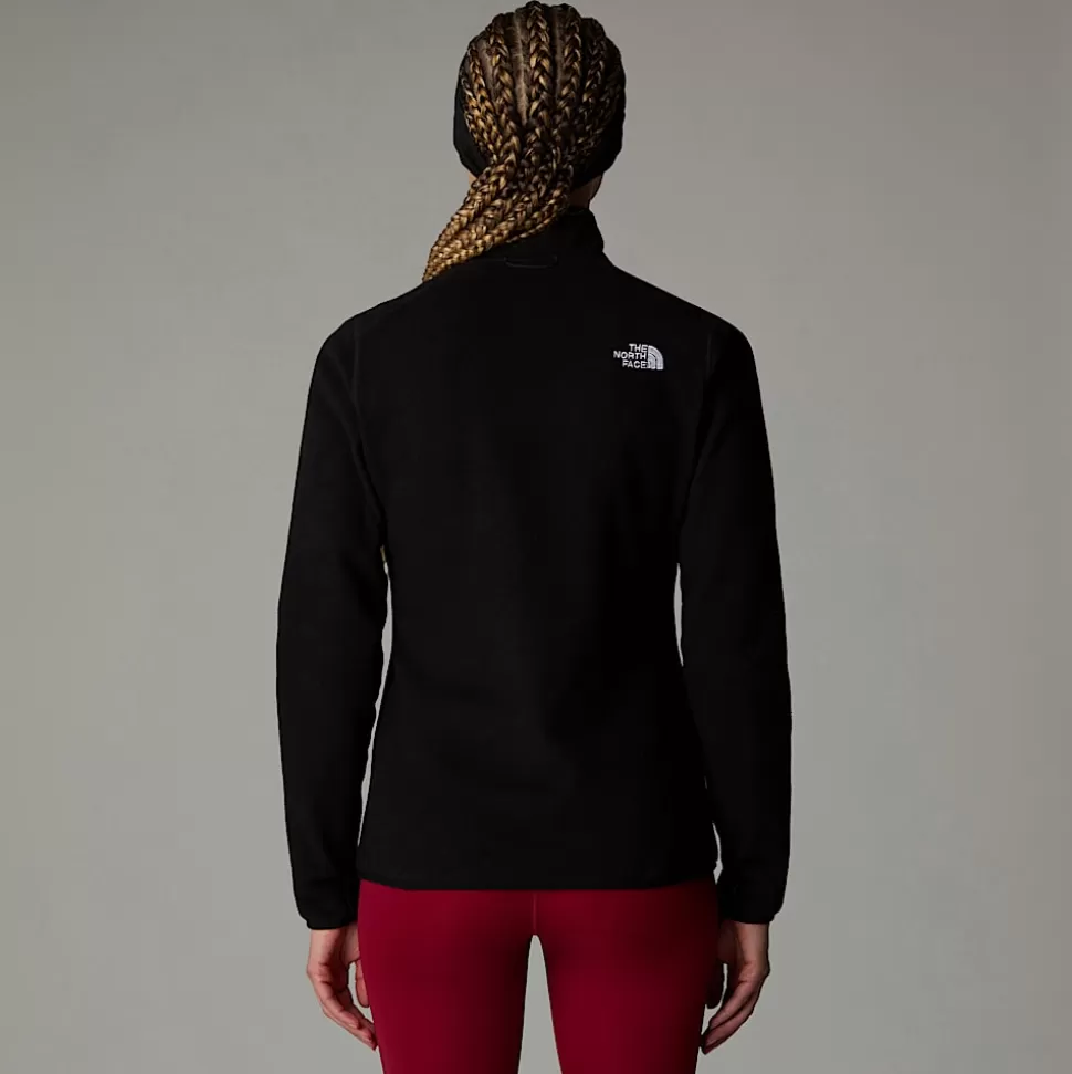 The North Face Forro Polar Con Cremallera Integral 100 Glacier Para Mujer TNF Black-NPF New