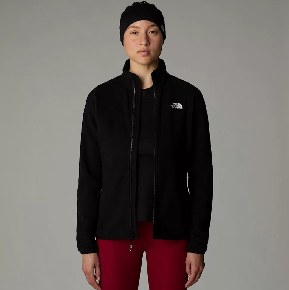 The North Face Forro Polar Con Cremallera Integral 100 Glacier Para Mujer TNF Black-NPF New
