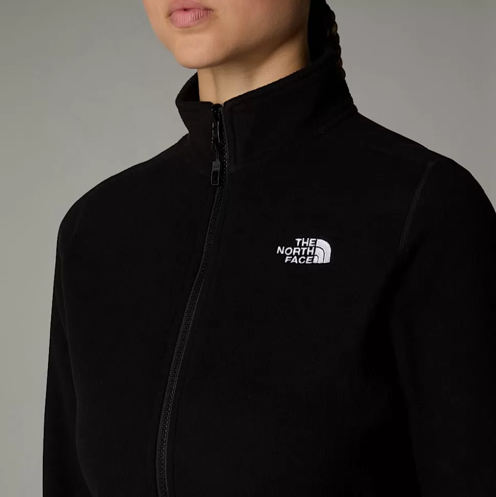 The North Face Forro Polar Con Cremallera Integral 100 Glacier Para Mujer TNF Black-NPF New