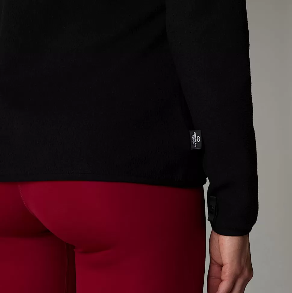 The North Face Forro Polar Con Cremallera Integral 100 Glacier Para Mujer TNF Black-NPF New