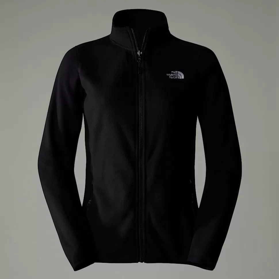 The North Face Forro Polar Con Cremallera Integral 100 Glacier Para Mujer TNF Black-NPF New