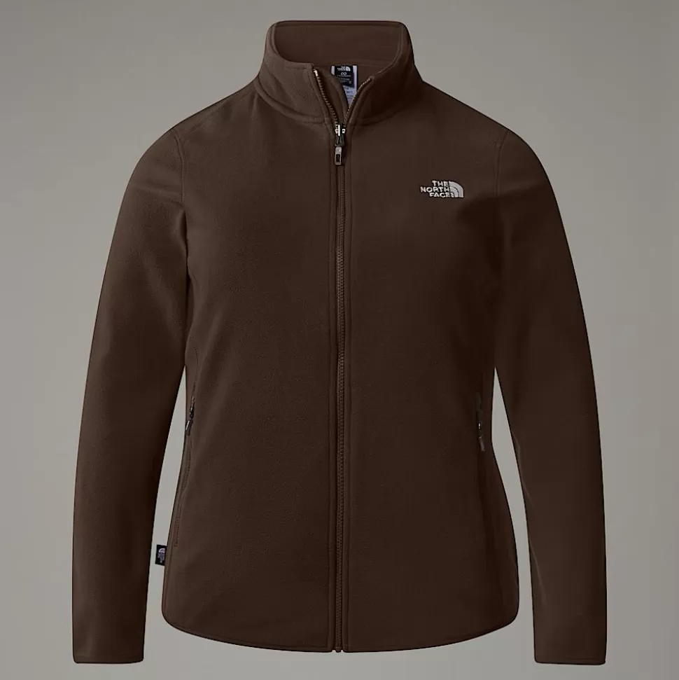 The North Face Forro Polar Con Cremallera Integral Glacier 100 De Talla Grande Para Mujer Smokey Brown Best Sale