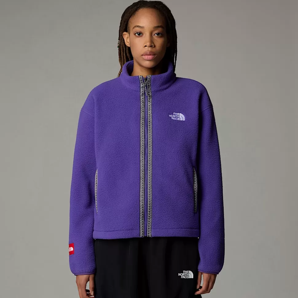 The North Face Forro Polar Con Cremallera Integral TNF Fleeski Para Mujer Peak Purple Store