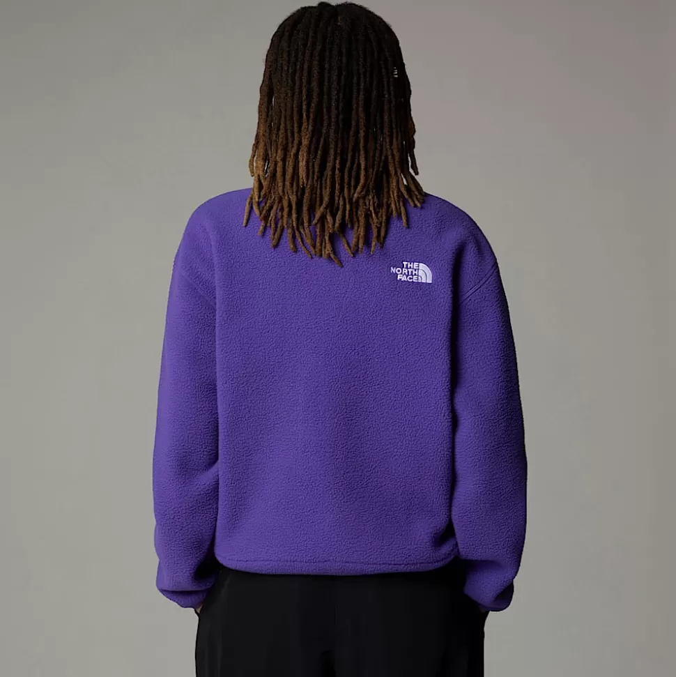 The North Face Forro Polar Con Cremallera Integral TNF Fleeski Para Mujer Peak Purple Store